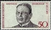 Bund Bund, Michel Nr. 865 postfrisch - Matthias Erzberger (1875-1921), Zentrum-Politiker -