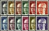 Berlin Berlin, Michel Nr. 359-370 postfrisch - Bundespräsident Gustav Heinemann (I) -