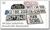 Bund Bund, Michel Nr. 2551 postfrisch - 100 Jahre einheitliche deutsche Kfz-Kennzeichen -