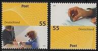 Bund Bund, Michel Nr. 2723-2724 postfrisch - Serie: Post Postfiliale + Absender -