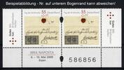 Bund Bund 2735 Sr/Sl Zusammendruck Unterrand postfrisch - NAPOSTA 2009 Tag der Briefmarke -