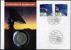 Numisbriefe DDR 10 Mark DDR Numisbrief 10 M | Europäische Raumfahrt 1991 | Worbes 149 -