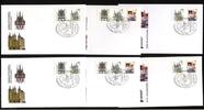 Bund Bund 2187-2189 BC / BD - Zusammendrucke aus MH 43 ESST gestempelt 6 Schmuck FDC -
