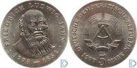 5 Mark Gedenkmünzen 5 Mark DDR 5 Mark 1977 - Turnvater Ludwig Jahn - stempelglanz - J.1564 -