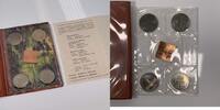 20 Mark Gedenkmünzen 4 x 5 Mark Münztasche 750 Jahre Berlin DDR, 4 x 5 Mark + Medaille Münzen eingeschweißt -
