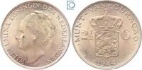 2 ½ Gulden 1944 Niederlande CURACAO 2 ½ Gulden 1944 | Königin Wilhelmina Niederländische Antillen st-vz