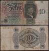 Papiergeld Deutschland Deutsches Reich 1924 P175 10 Reichsmark RM - b/F Dietrich Born von Hans Holbein 10 RM 1924 III-IV
