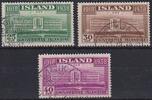 Island Island 1938 - MiNr. 200-202 gestempelt | 20 Jahre selbständiges Königreich -