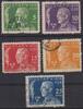 Schweden Schweden 1928 MiNr. 208-212 gestempelt - 70. Geburtstag des Königs Gustav V. -