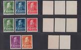 Norwegen Norwegen 1959 MiNr. 428-432x, 428-430y postfrisch - Freimarken: König Olav V. -