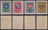 Estland Estland 1936 Michel Nr. 109-112 ungebraucht - Gemeinschaftshilfe Stadtwappen -