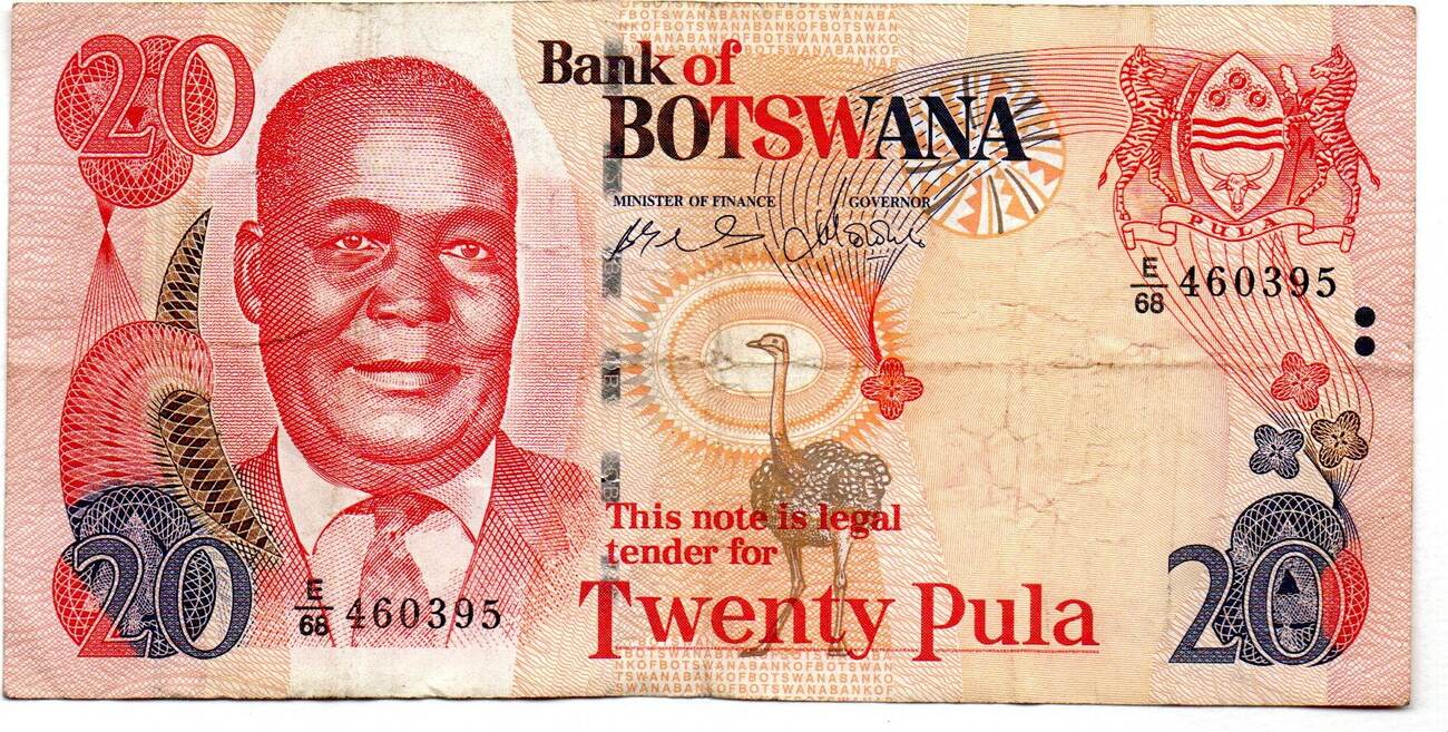 Botswana 20 Pula F+ | MA-Shops
