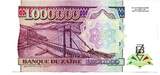 Zaire 1 Million de Zaires 31/7/1992 EF