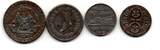 Allemagne - Deutschland - Germany Lot de 4 Monnaies Notgeld