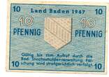 Baden 10 Pfennig 1947 VF