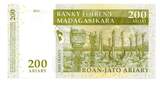 Madagascar 1000 Francs - 200 Ariary 2004 UNC