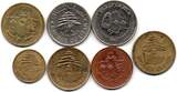 Liban - Lebanon Lot de 7 Monnaies