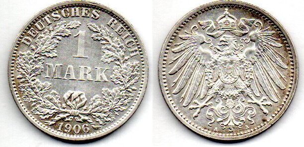 Allemagne Deutschland Germany Mark 1906 A VF+