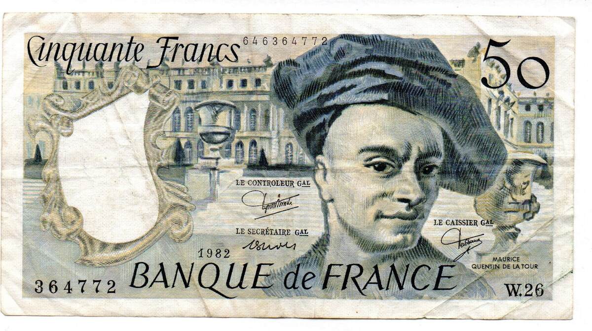 France - Frankreich 50 Francs 1982 Quentin De La Tour F | MA-Shops