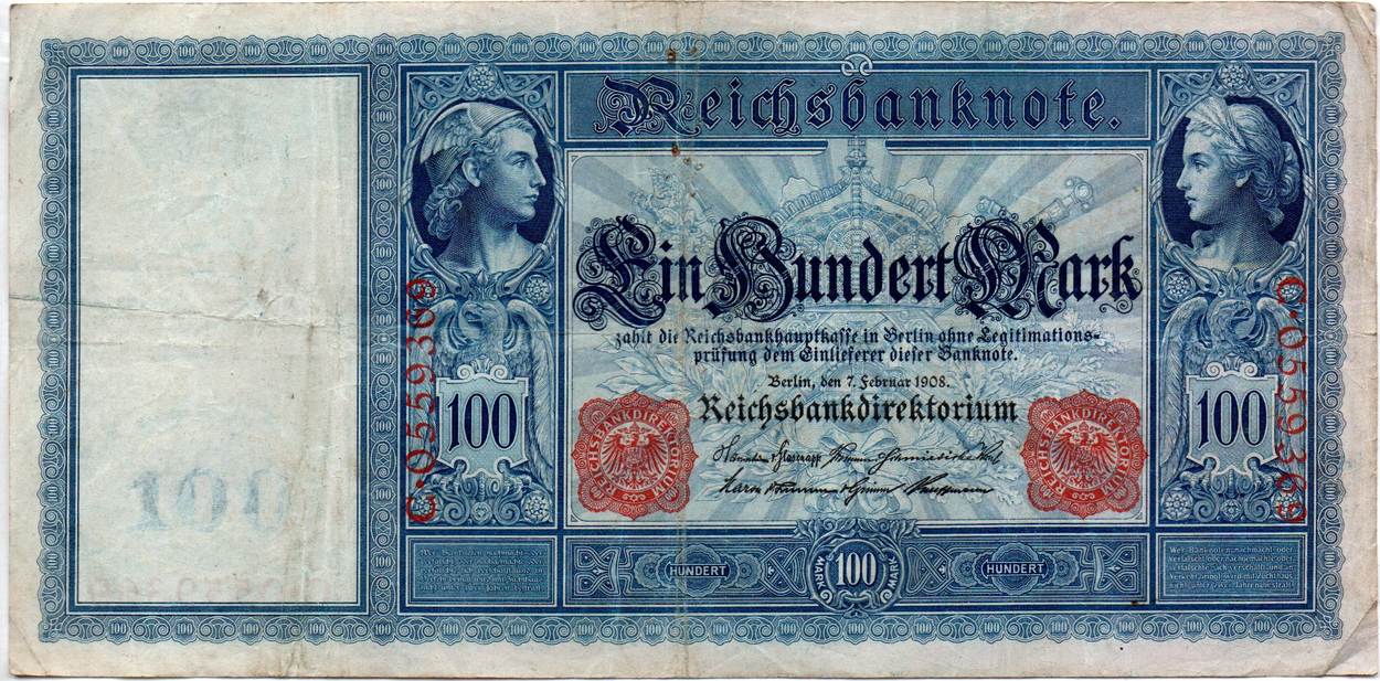 Allemagne - Deutschland -Germany 100 Mark 7/2/1908 F | MA ...