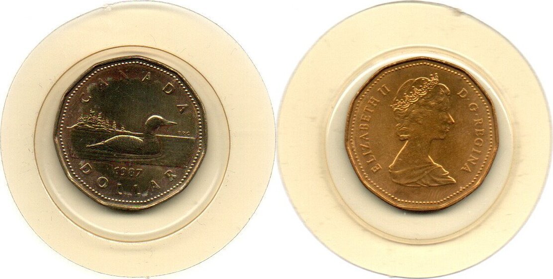 Canada 1 Dollar 1987 BU MA Shops canada-1-dollar-1987-bu-ma-shops
