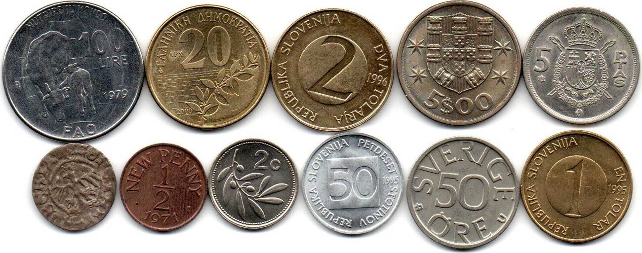 Europe Europa Lot de 11 Monnaies AU