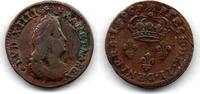 France - Frankreich 2 Deniers de Strasbourg Louis XIV -