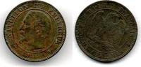 France 2 Centimes Napoléon III - Tête Nue -