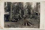 Allemagne - Deutschland - Germany Carte photo Armée Allemande - Campement en forêt - 1917 -
