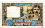 20 Francs 30/10/1941 France - Frankreich Travail et Science EF