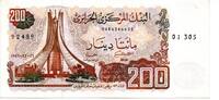 Algérie - Algéria - Algerien 200 Dinars -