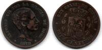 Espagne 10 Centimos Alfonso XII -