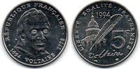 France - Frankreich 5 Francs Voltaire -