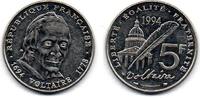 France - Frankreich 5 Francs Voltaire -