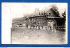 Allemagne Carte photo militaria Construction d un chalet - Front de l Est -