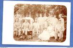 Allemagne Carte photo militaria Soldats Allemands blessés - Lazaret - vierge au dos -
