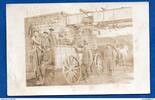Allemagne Carte photo militaria Soldats Allemands sur une charrette - vierge au dos -