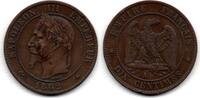 France 10 Centimes Napoléon III - tête laurée -