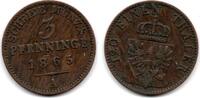 Prusse - Preussen 3 Pfennig -