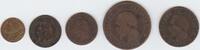 France - Frankreich Lot de 5 monnaies -