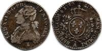 1/10 Ecu 1783 A France - Frankreich Louis XVI F+
