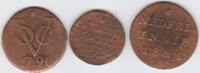 Netherlands East Indies Divers Lot de 3 monnaies -