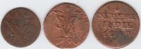 Netherlands East Indies Divers Lot de 3 monnaies -