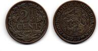 Pays Bas - Netherlands - Niederlande 2.5 Cents 1929 VF