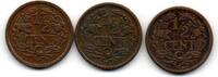 Pays Bas - Netherlands - Niederlande Lot de 3 X 1/2 Cent -