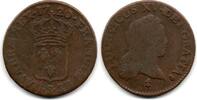 1/2 Sol au buste enfantin 1720 S France - Frankreich Louis XV F
