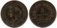 France - Frankreich 5 Centimes -