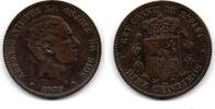 10 Centimos 1879 OM Espagne - Spain  EF