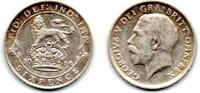 Grande Bretagne - Great Britain 6 Pence 1914 VF