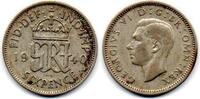 Grande Bretagne - Great Britain 6 Pence 1940 VF